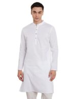 Symbol Men's 100% Cotton Solid Long Length Casual Kurta sets