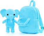 Frantic Kids Velvet School Bag soft plush standard Cute Backpack Baby Girl Preschool Mini Travel Bags Ideal for Baby Girl & Baby Boy & Toddlers Picnic Carry Travelling Bags (2-5 Years) - Image 2