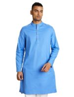 Symbol Men's 100% Cotton Solid Long Length Casual Kurta sets - Image 8