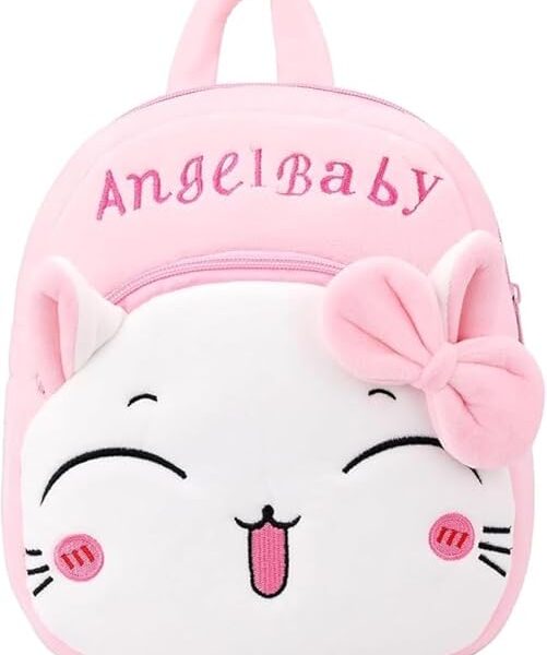 MELVIS Cute Kids Backpack Toddler Bag | Plush Animal Cartoon Mini Travel Bag for Baby Girl & Boy 1-5 Years | Small Size